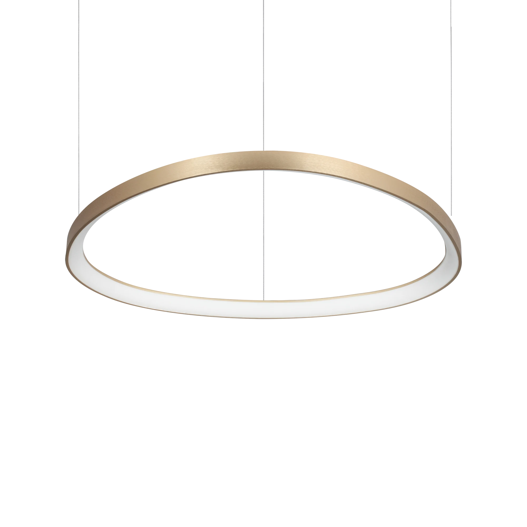 Lámpara colgante Ideal Lux Gemini latón LED 56W 4000K 81cm