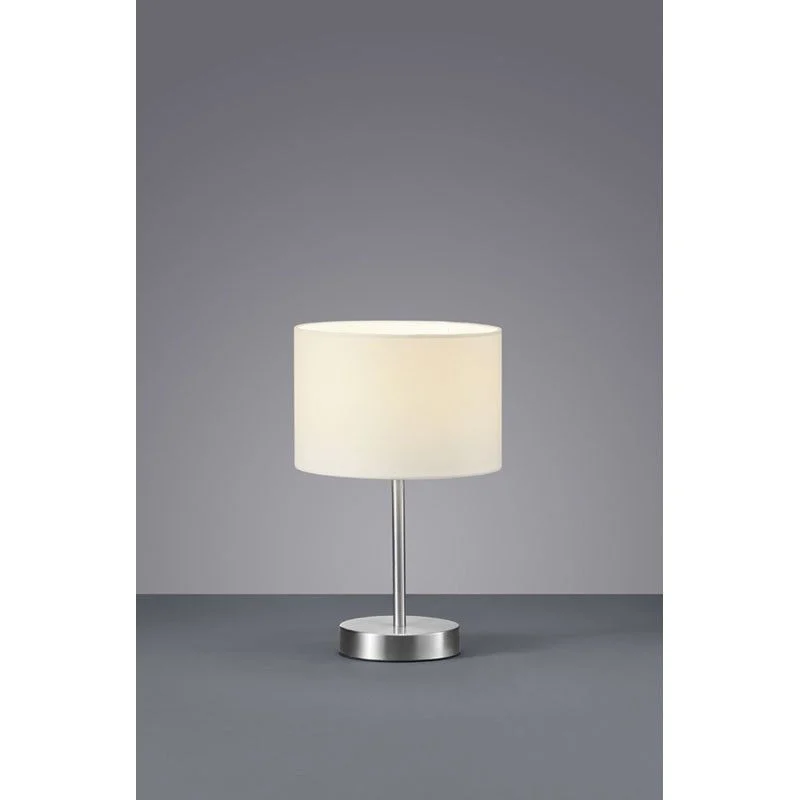Lámpara de sobremesa Trio Hotel níquel mate 32cm 501100101