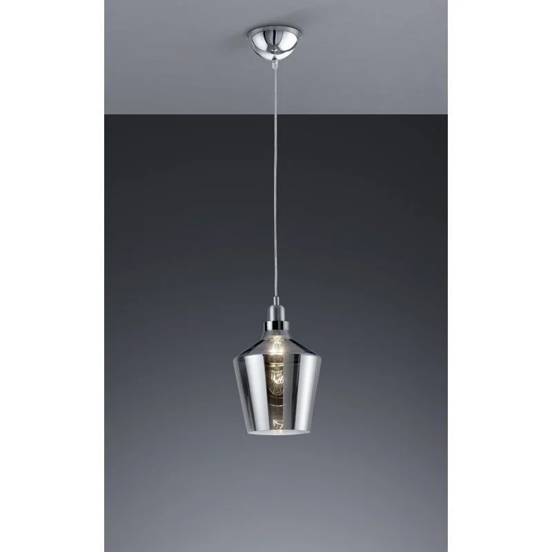 Lámpara de techo colgante Trio Calais aluminio 130cm 3