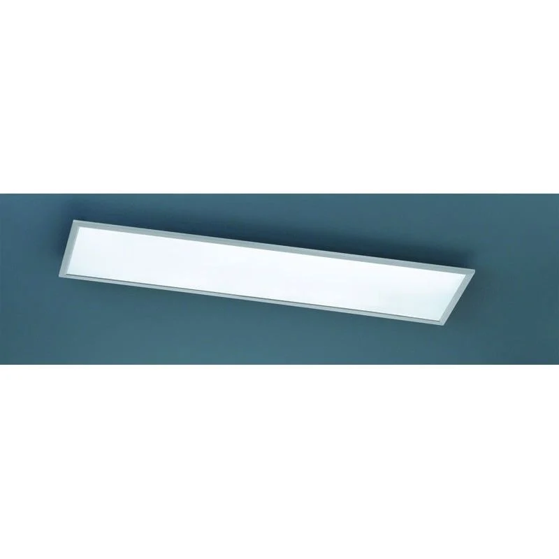 Plafón de techo Trio Phoenix grande LED níquel mate 3000K regulable 120cm 674011207