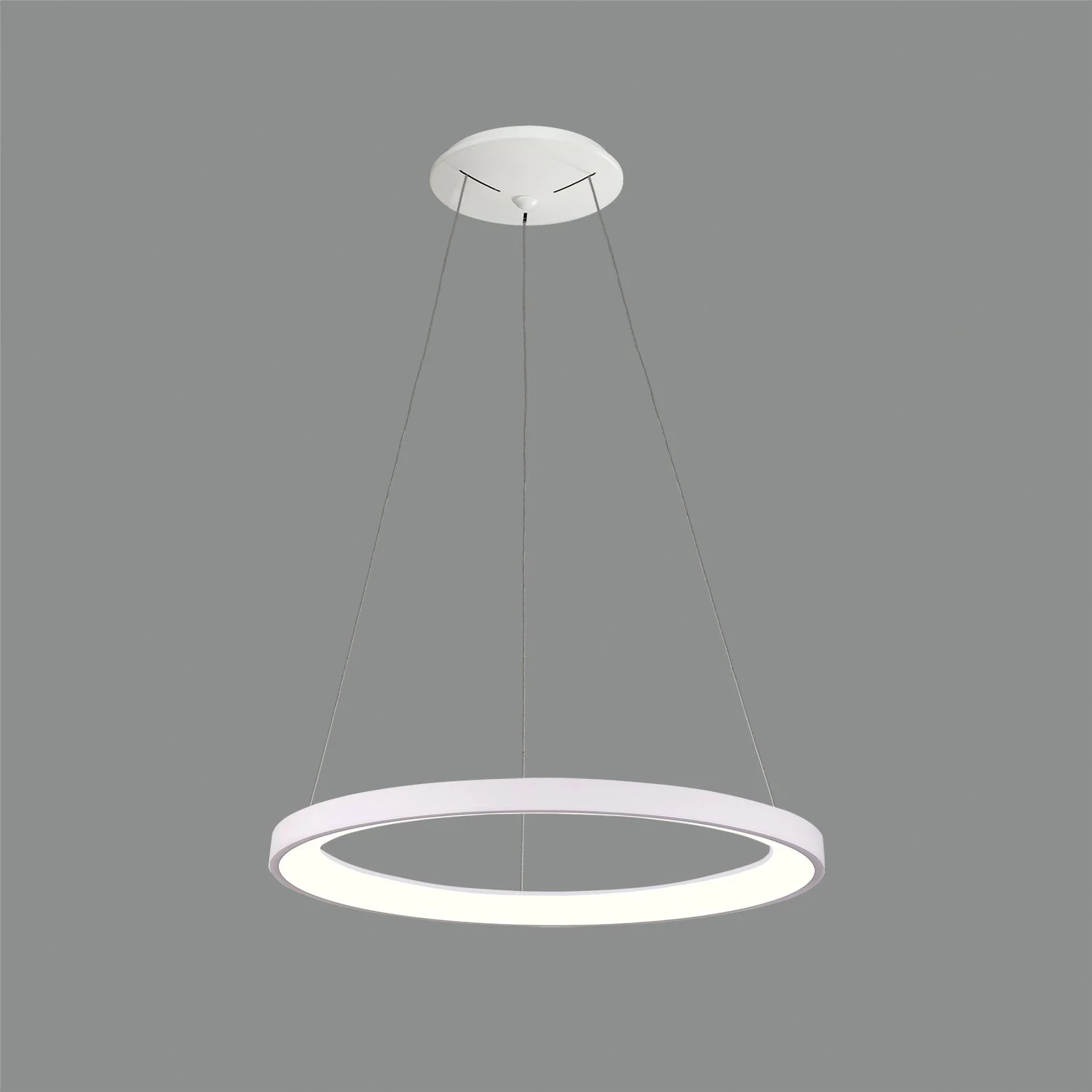 Lámpara de techo colgante ACB Grace blanco texturado Ø58cm regulable C3848272BDP