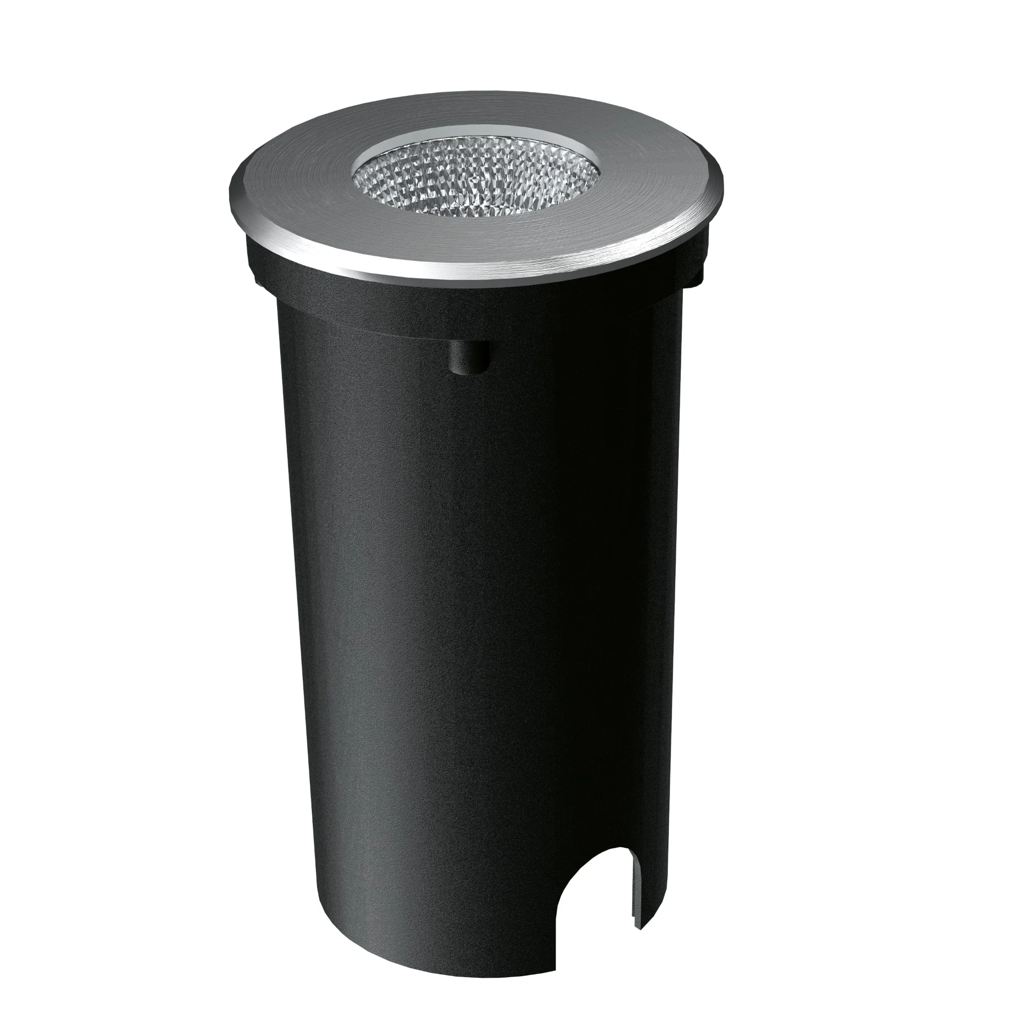 Downlight empotrable Sulion Cobsoil LED gris apto exterior IP67 7W