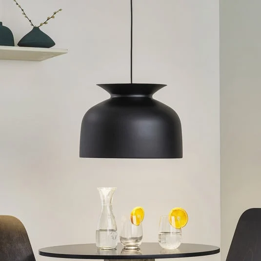 Ronde Lámpara Colgante Ø40 Negro Coque - GUBI