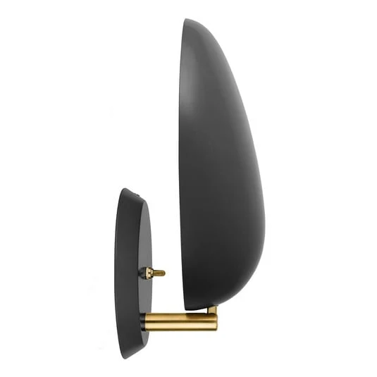 Cobra Aplique de Pared Hard-Wired Jet-Negro - GUBI