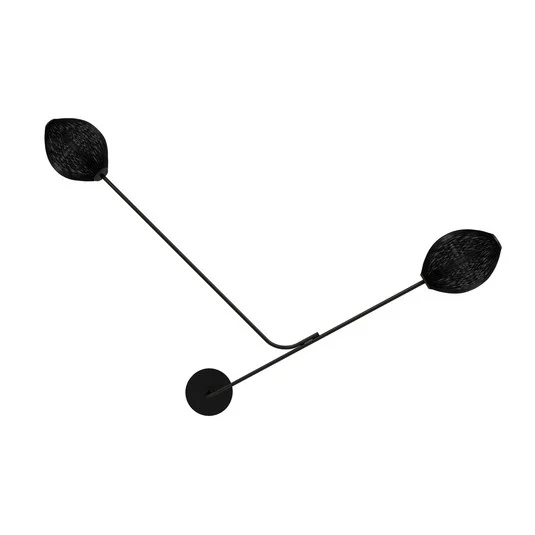 Satellite Aplique de pared Soft Black - GUBI