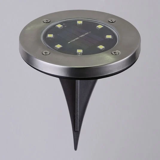 Lámpara LED solar con estaca 33414, negro