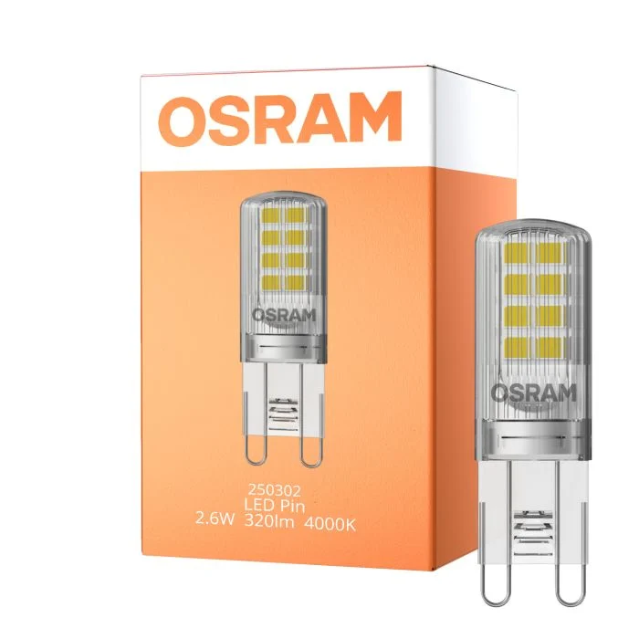 Osram LED Capsule G9 Clara 2.6W 320lm - 840 Blanco Frio | Reemplazo 30W