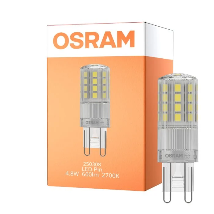 Osram LED Capsule G9 Clara 4.8W 600lm - 827 Luz Muy Cálida | Reemplazo 48W