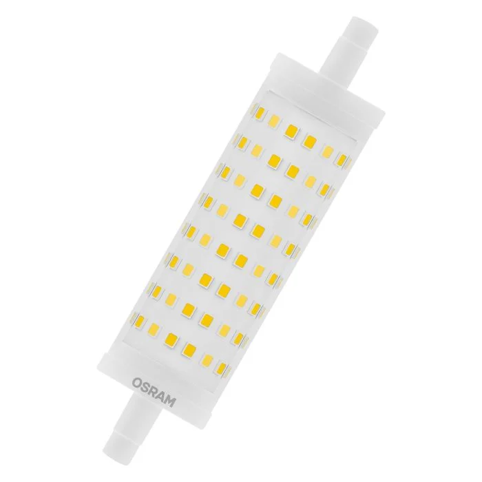 Osram LED Linear R7s Parathom 118mm Clara 15W 2000lm - 827 Luz Muy Cálida | Regulable - Reemplazo 125W