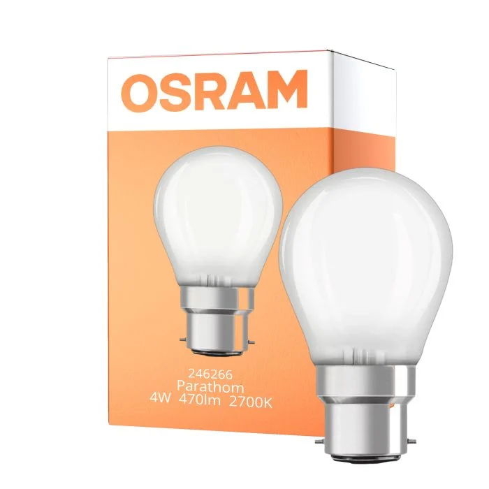 Osram Parathom Classic LED B22d Pera Mate 4W 470lm - 827 Luz muy Cálida | Reemplazo 40W