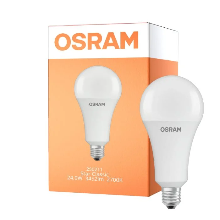 Osram LED Star Classic E27 Pera Mate 24.9W 3452lm - 827 Luz Muy Cálida | Reemplazo 200W