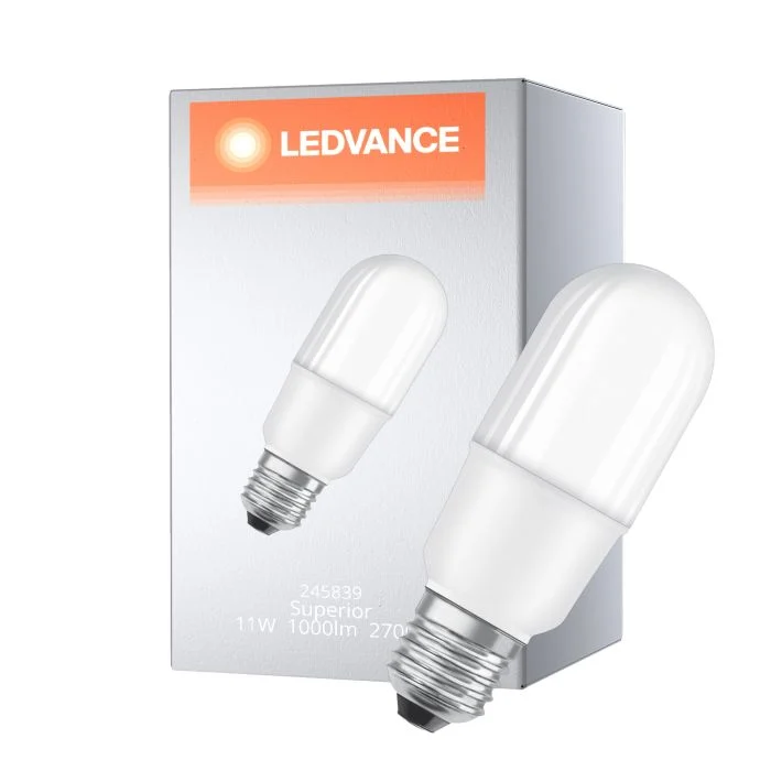 Ledvance Superior LED E27 Clara 11W 1000lm - 927 Luz muy Cálida | Regulable - Mejor reproducción de color
