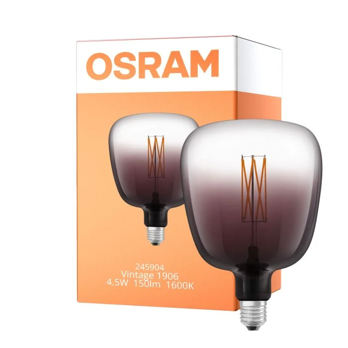 Osram Vintage 1906 LED E27 Special Filament Smokey Clear 4.5W 150lm - 816 Extra Warm White | Dimmable