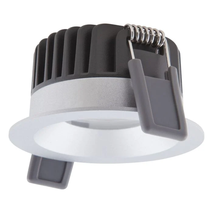 Ledvance Foco LED Fix Aluminium Plata 8W 680lm 36D - 930 Luz Cálida | Recorte 68mm - IP44 - Mejor reproducción de color - Regulable