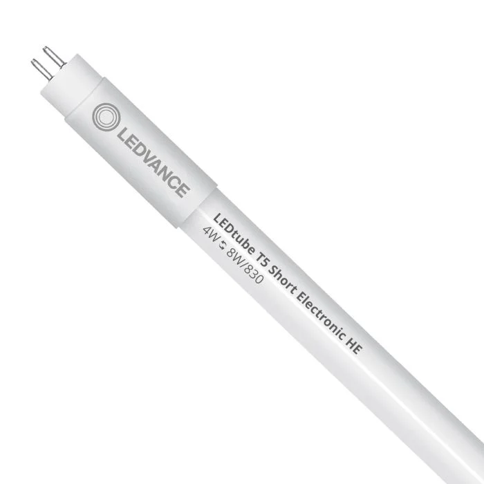 Ledvance Tubo LED T5 Value Short (HF) High Efficiency 4W 380lm - 830 Luz Cálida | 29cm - Reemplazo 8W