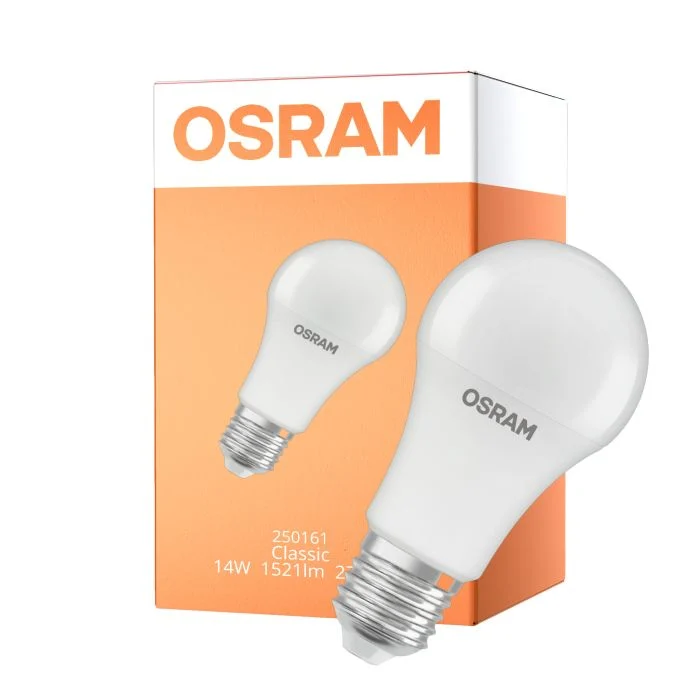 Osram Classic LED E27 Pera Mate 14W 1521lm - 827 Luz Muy Cálida | Reemplazo 100W