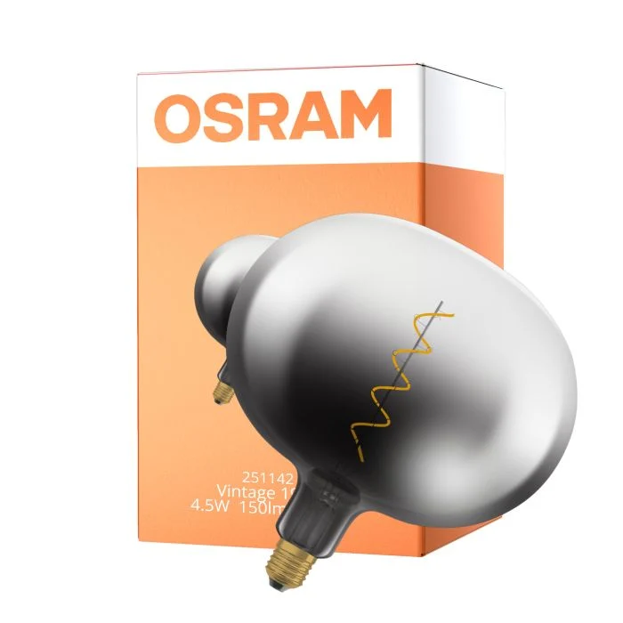 Osram Vintage 1906 LED Classic Globe LED E27 Special Con Filamento Smoke 4.5W 150lm - 818 Luz Muy Cálida | Reemplazo 15W