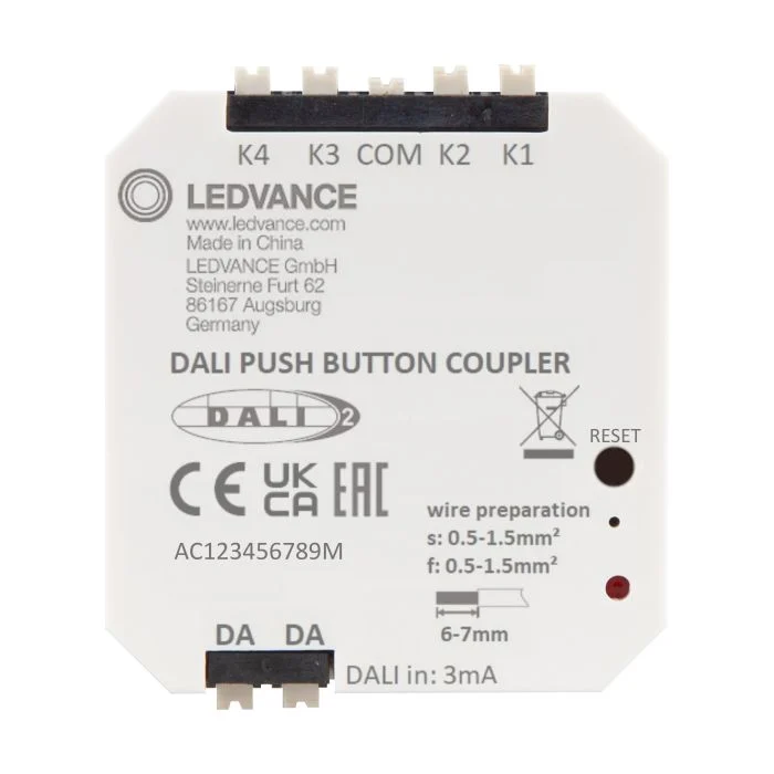 Ledvance Dali-2 Push Button Coupler