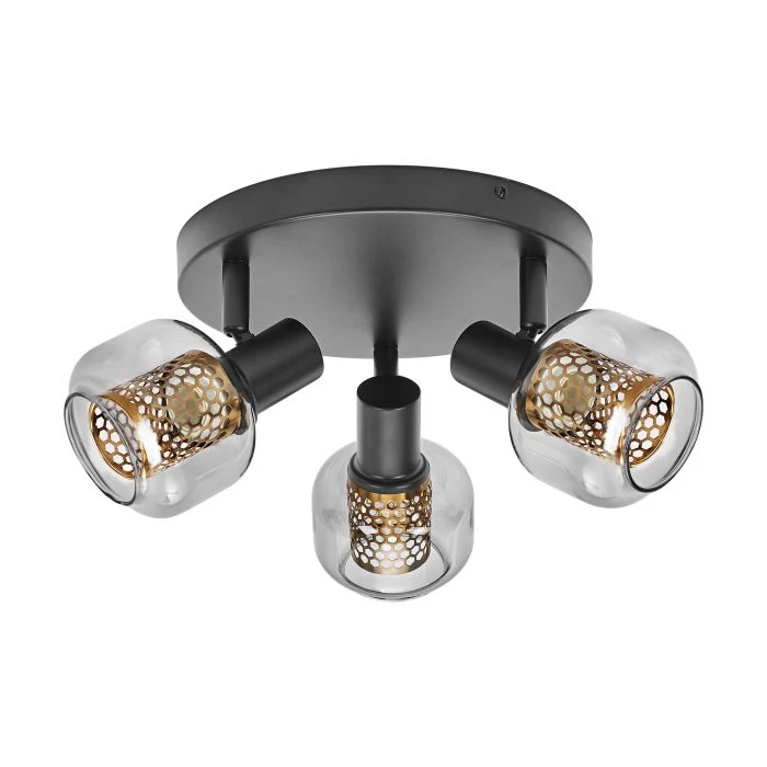 Ledvance LED Decor Foco Firefly Acero Circular Negro 8.4W 750lm - 827 Luz Muy Cálida | Regulable