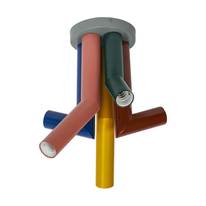 Ledvance Decor Straw Techo Acero Multicolor | Apta para 5X E27