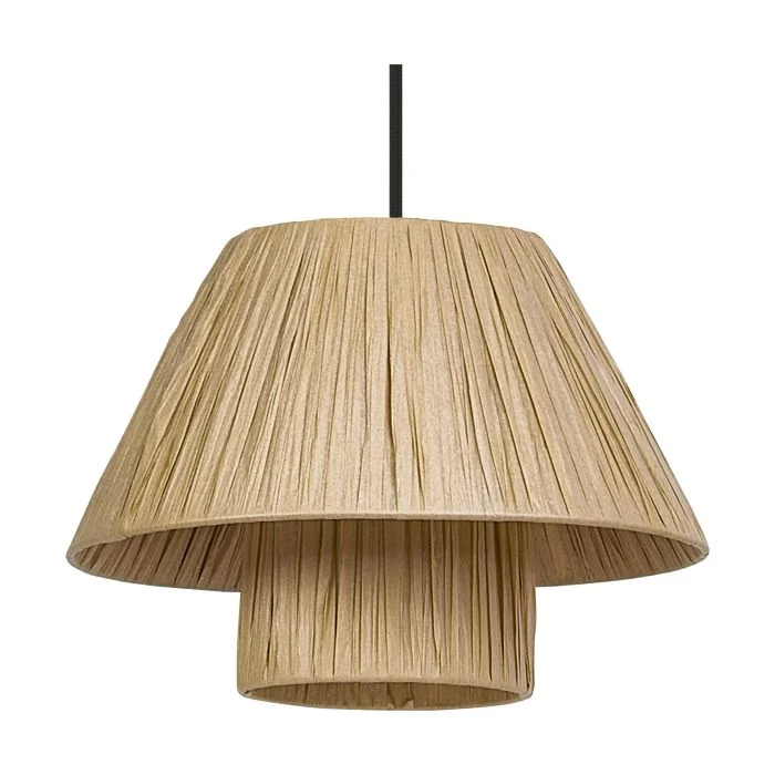 Ledvance Decor Bamboo Papel/Acero Hut 280 Marrón | Apta para E27