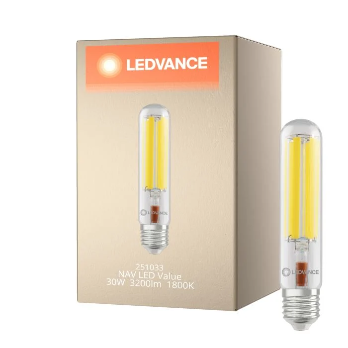 Ledvance LED NAV Con Filamento Ámbar E40 30W 3200lm - 718 Luz Muy Cálida | Reemplazo 100W