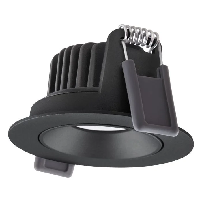 Ledvance Foco LED Adjust Aluminium Negro 8W 640lm 36D - 927 Luz muy Cálida | Recorte 68mm - IP20 - Mejor reproducción de color - Regulable