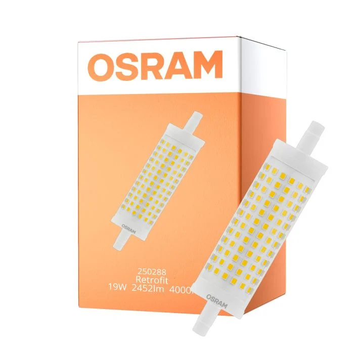Osram LED R7s 118mm Clara 19W 2452lm - 840 Blanco Frio | Reemplazo 150W