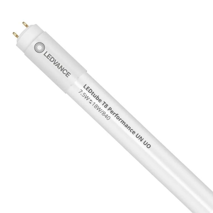 Ledvance Tubo LED T8 Performance (UN) Ultra Output 7.5W 1100lm - 840 Blanco Frio | 60cm - Reemplazo 18W