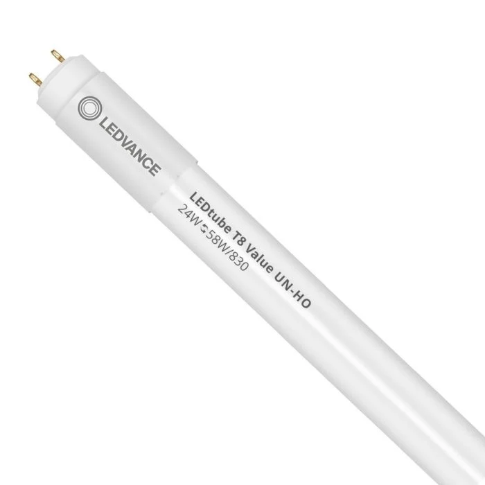 Ledvance Tubo LED T8 Value (UN) High Output 24W 2550lm - 830 Luz Cálida | 150cm - Reemplazo 58W