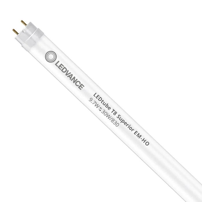 Ledvance Tubo LED T8 Superior (EM/Mains) High Output 9.7W 1530lm - 830 Luz Cálida | 90cm - Reemplazo 30W
