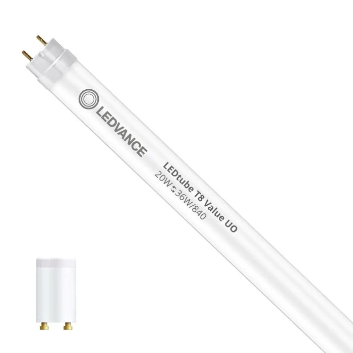 Ledvance Tubo LED T8 Value (EM/Mains) Ultra Output 20W 2400lm - 840 Blanco Frio | 120cm - Reemplazo 36W