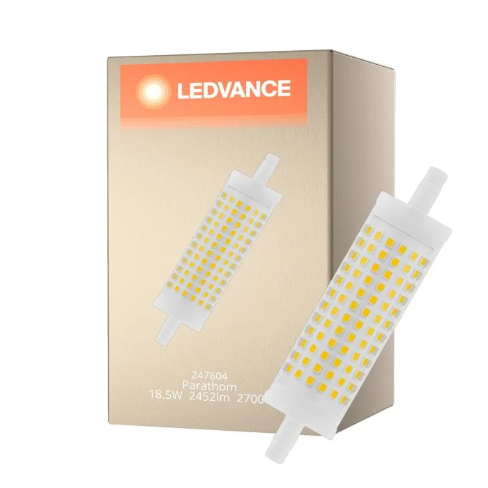 Ledvance LED Line R7s 118mm 18.5W 2452lm - 827 Luz muy Cálida | Regulable - Reemplazo 150W