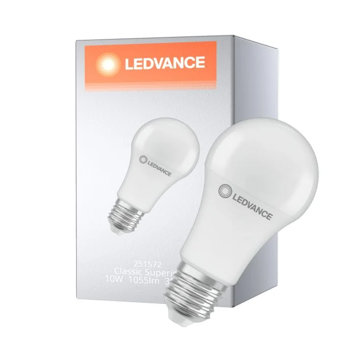 Ledvance Classic Superior LED Bulbo E27 Pera Con Filamento Mate 10W 1055lm - 827 Luz Muy Cálida | Reemplazo 75W