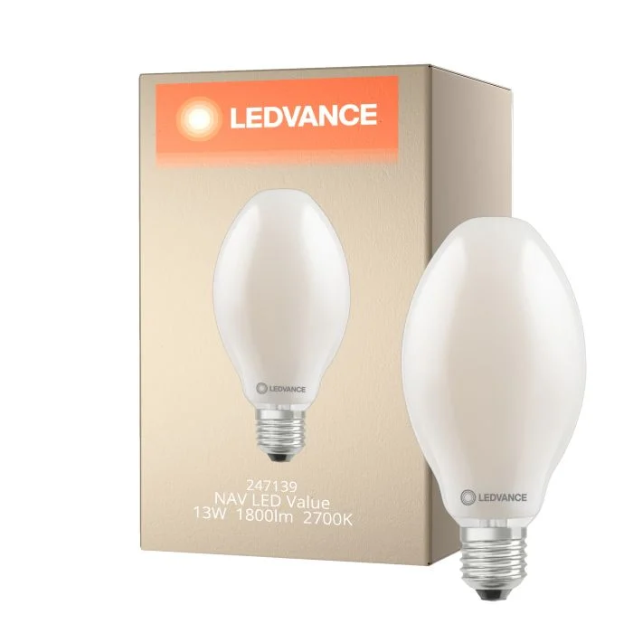 Ledvance LED Bulbo HQL LED FIL V E27 13W 1800lm - 827 Luz muy Cálida | Reemplazo 50W