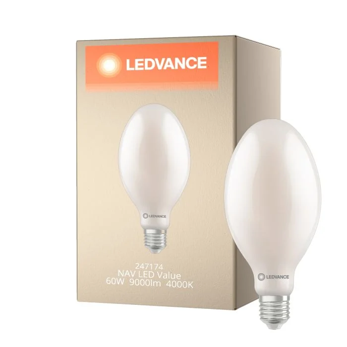 Ledvance LED Bulbo HQL LED FIL V E40 60W 9000lm - 840 Blanco Frio | Reemplazo 125W