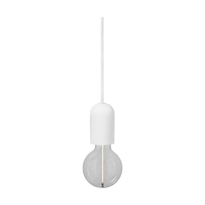 Ledvance Vintage 1906 Colgante De Luz Esférica Yeso Blanco | Apta para E27
