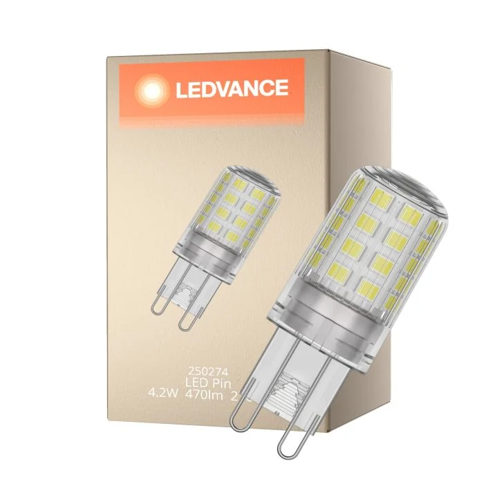 Ledvance Performance LED Capsule Clara G9 4.2W 470lm - 827 Luz Muy Cálida | Reemplazo 40W