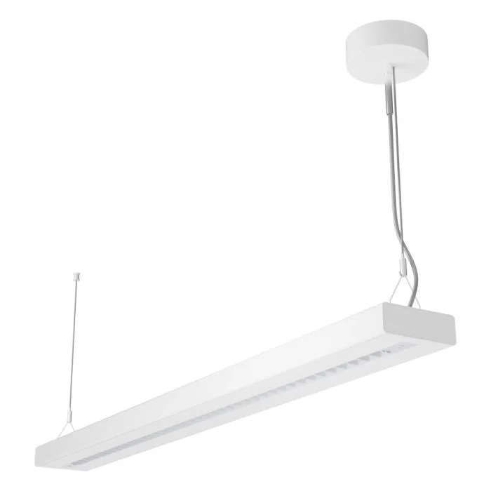Ledvance Panel LED Linear Colgante De Luz IndiviLED 54W 6950lm - 940 Blanco Frio | 120x13cm - UGR <19 - Mejor Reproducción De Color - Dali Regulable - Sensor De Movimiento Y Luz