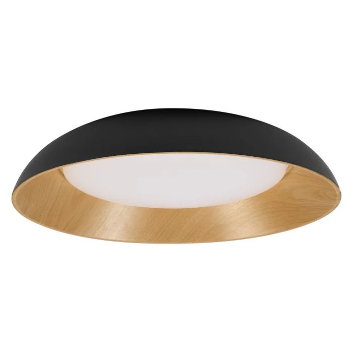 Ledvance Lámpara LED Orbis Alva Negro y Madera 36W 1600lm - 830 Luz Cálida | Regulable al tacto
