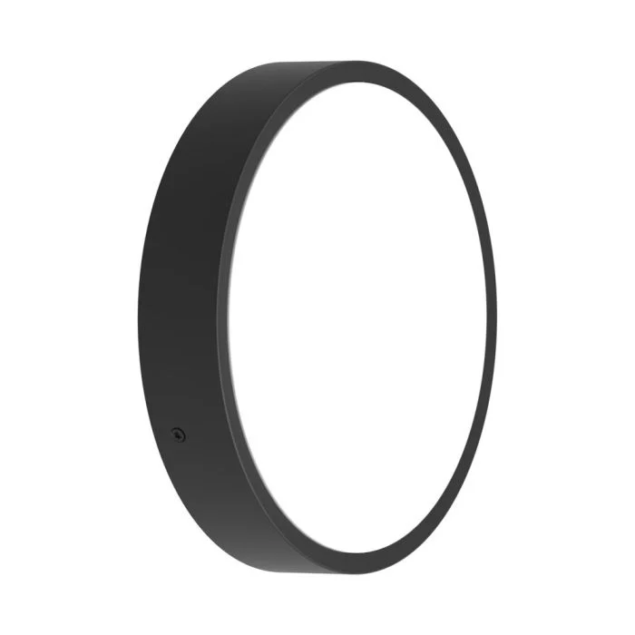 Ledvance Plafón LED Techo/Pared Esférica Negro 17.5W 2280lm - 830-840 CCT | 312mm - IP65 - Sensor de Movimiento y Luz