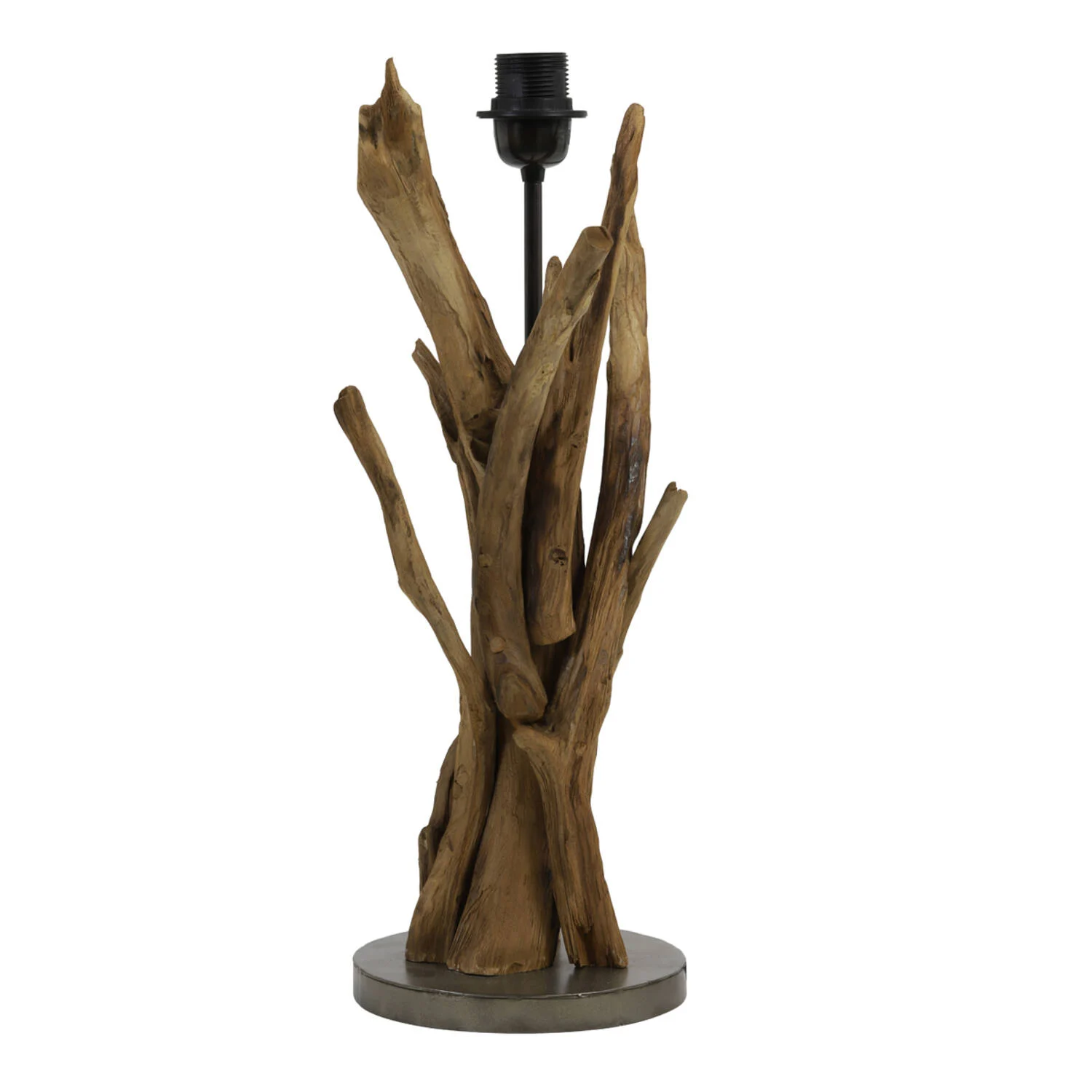 Base de lámpara de madera estilo natural Light & Living Bluma