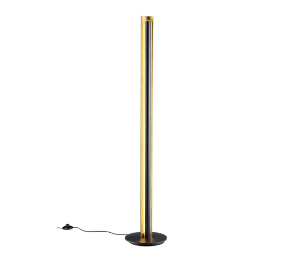 Lámpara de pie Trio Texel LED negro 3000K Ø25cm 15W 474410179