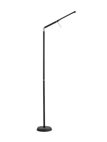 Lámpara de pie Trio Filigran LED negro mate 3000K 162cm 4