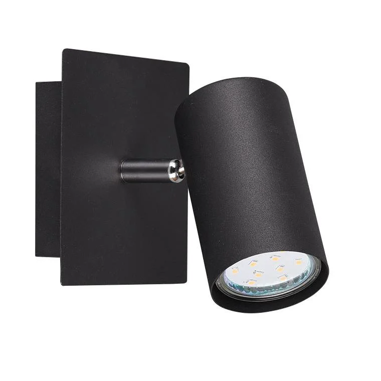 Foco Trio Marley negro mate 8