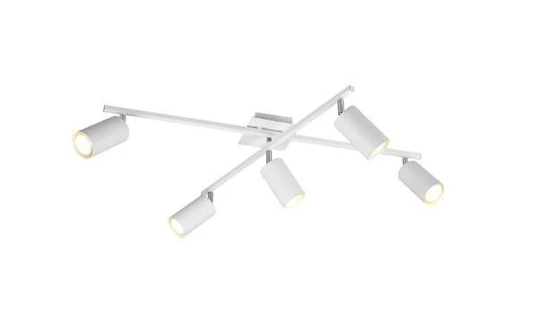 Plafón de techo Trio Marley 5 luces blanco 77,4cm 6