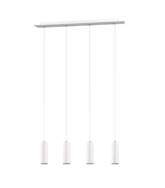 Lámpara de techo colgante Trio Marley 4 luces blanco 150cm 3