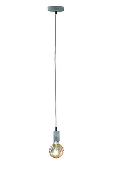 Trio Cord Lámpara colgante de metal gris antiguo 3