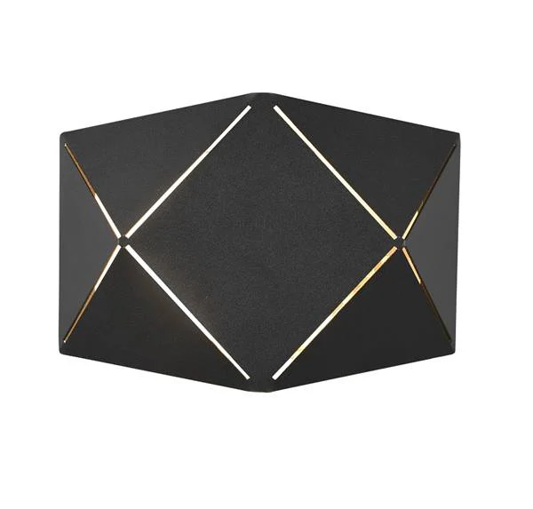 Trio Zandor Aplique de pared LED de metal negro mate 2