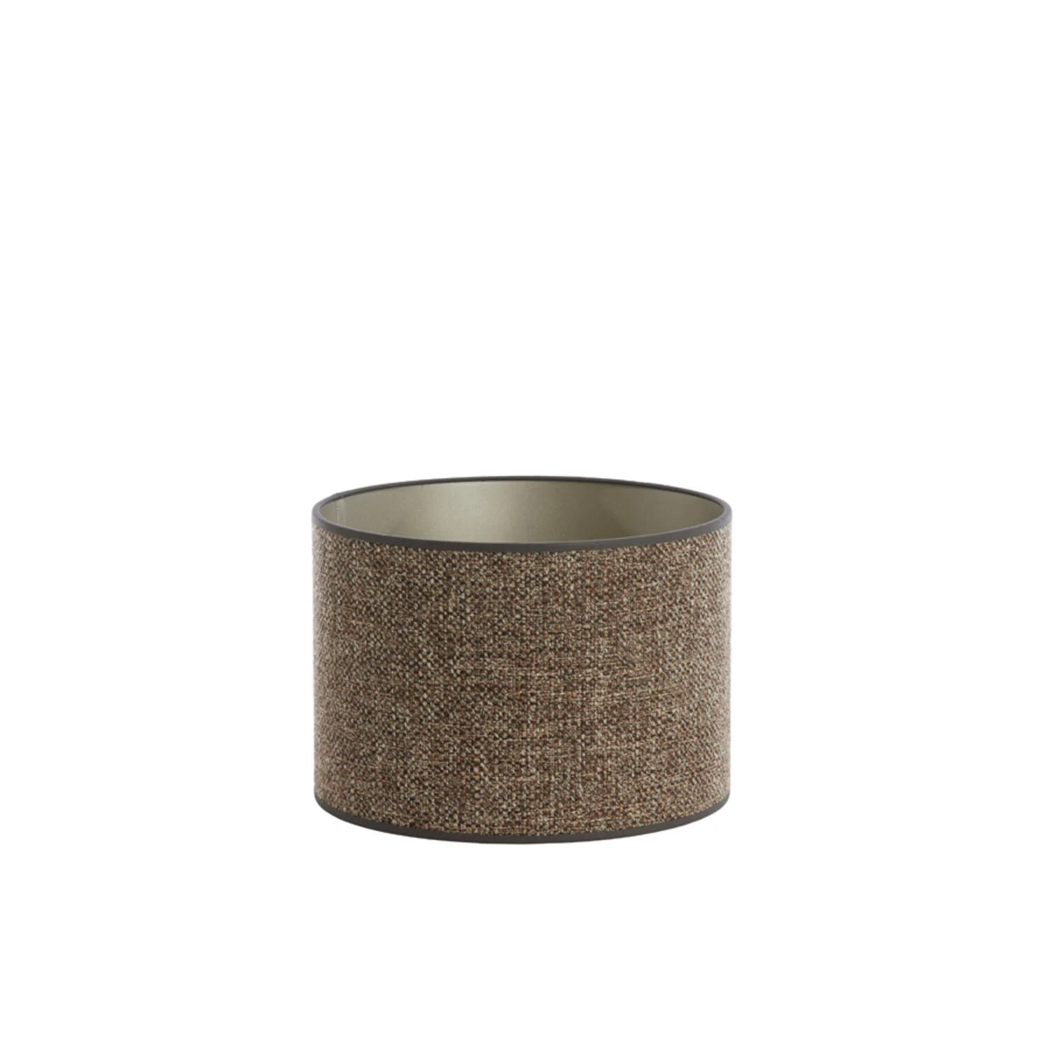 En pantalla de lámpara cilíndrica marrón Light & Living Saverna